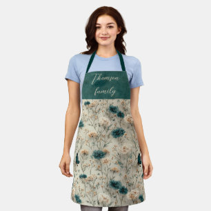 Vintage Frühlingswildblumen & Schmetterling für di Schürze