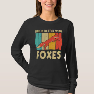 Vintage Fuchs Für Männer Frauen Jungen Mädchen Kin T-Shirt