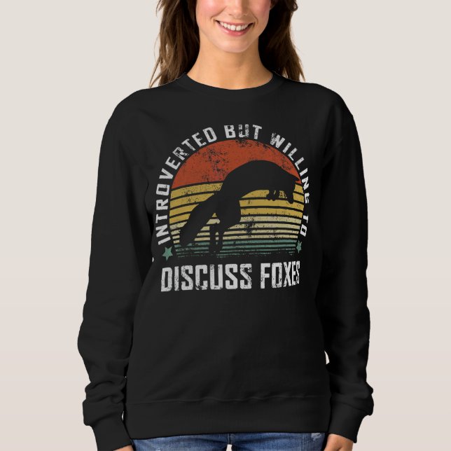 Vintage Füchse - Füchse 3 Sweatshirt (Vorderseite)