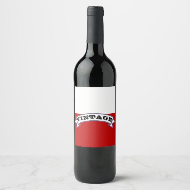 Vintage (Füllen Sie selbst aus) Weinetikett (Vorderseite)
