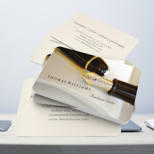 Vintage Füller Visitenkarte für Schriftsteller