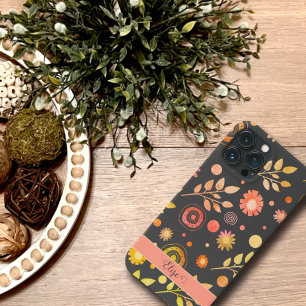 Vintage Fun Floral Blätter Trendname Inspirivity Case-Mate iPhone Hülle