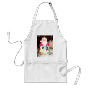 Vintage Fun Santa mit Schnee-Kunstprint Schürze
