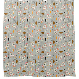 Vintage Fünfzigerjahre Atommitte- des Duschvorhang