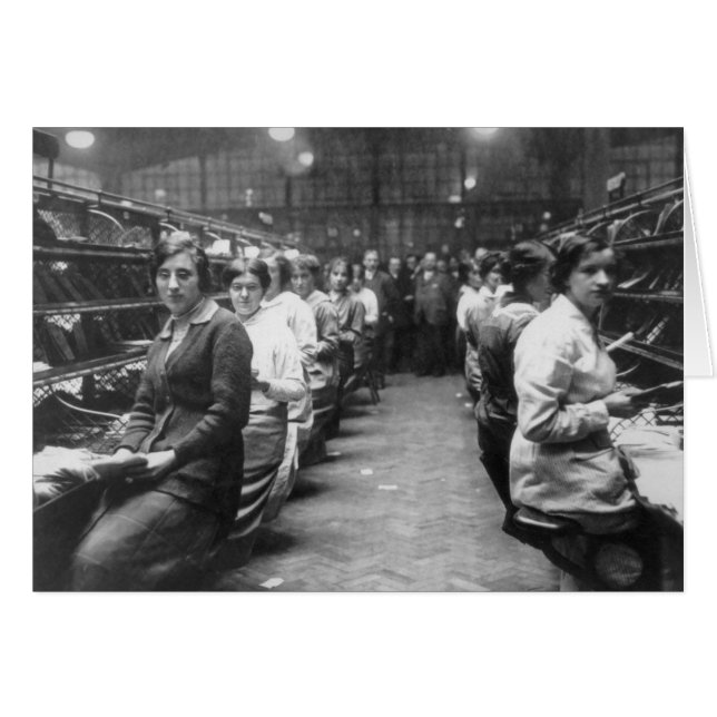 Vintage Funktions-Frauen - elend bei der Arbeit, (Vorderseite (Horizontal))