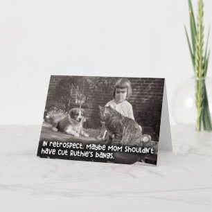 Vintage Funny Card - Mama Brechen Sie Ruthies Bang Karte