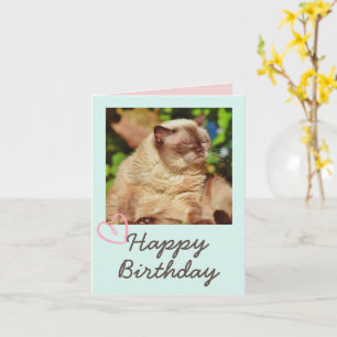 Vintage Funny Cat und Happy Birthday Card Karte