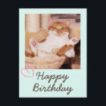 Vintage Funny Cat und Happy Birthday Postcard Postkarte<br><div class="desc">Es ist die Vintage Funny Cat und Happy Birthday Postcard. Die schläfrige Katze ist lustig und hübsch. Sie können Ihre Nachrichten einfügen. Das wird deinen Freund zum Lachen bringen. Das wird ein bedeutendes Geschenk und macht Ihren Freund zum Lachen. Überbringen Sie herzlichen Glückwunsch jetzt und Seien Sie einer der wenigen....</div>
