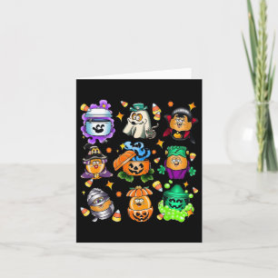 Vintage Funny Nuggets Meal Ecket Halloween Spooky Karte