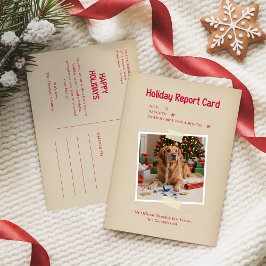 Vintage Funny Pet Photo Christmas Holiday Postcard Feiertagspostkarte