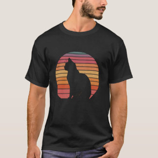 Vintage Funny Retro Cat Lover Katzenwelse Vater Ka T-Shirt
