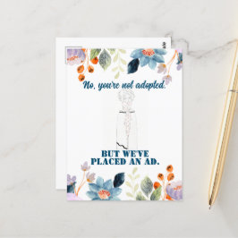 Vintage Funny Sarcastic Line Kunst, Dichtung und M Postkarte