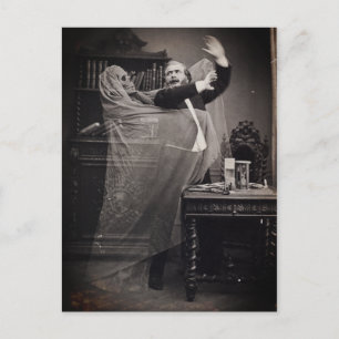 Vintage Funny Spooky Viktorianisch Ghost Portrait  Postkarte