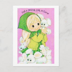 Vintage Für Ein Besonderes Mädchen Ostern Postkart Postkarte