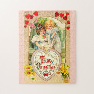 Vintage für meinen Valentinstag Puzzle