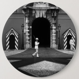 Vintage Fürstentum Monaco Fürstenpalast 1970 Button