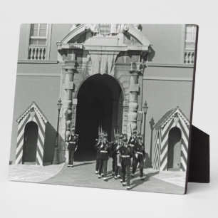 Vintage Fürstentum Monaco Fürstenpalast Fotoplatte