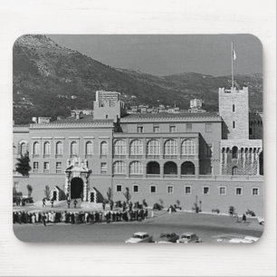 Vintage Fürstentum Monaco Palastplatz Mousepad