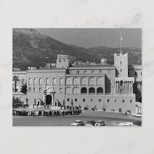 Vintage Fürstentum Monaco Palastplatz Postkarte