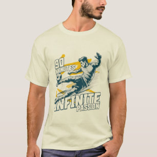 Vintage Fußball Action Grafik T-Shirt - Retro Fuß