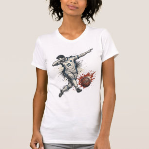 Vintage-Fußball-Dab-Spieler Grafik-Shirt-Design_1 T-Shirt