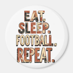 Vintage-Fußball-Fan-Design Retro-Fußball-Grafik Magnet