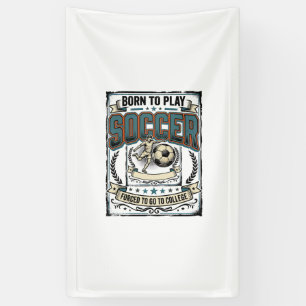 Vintage-Fußball Geboren um College-Shirt-Design zu Banner