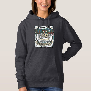 Vintage-Fußball Geboren um College-Shirt-Design zu Hoodie
