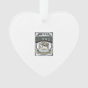 Vintage-Fußball Geboren um College-Shirt-Design zu Ornament