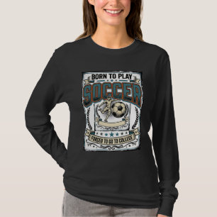 Vintage-Fußball Geboren um College-Shirt-Design zu T-Shirt