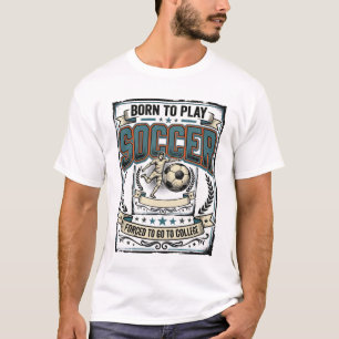 Vintage-Fußball Geboren um College-Shirt-Design zu T-Shirt