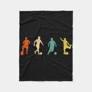 Vintage-Fußball-Grafikdesign Futbol Footbyll Socc Fleecedecke