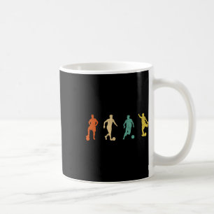 Vintage-Fußball-Grafikdesign Futbol Footbyll Socc Kaffeetasse