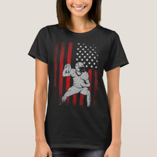 Vintage Fußball größte Fan-Familie jubelt USA Amer T-Shirt