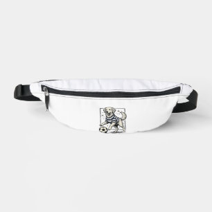 Vintage Fußball Hund Gravur Shirt Design_1 Bauchtasche