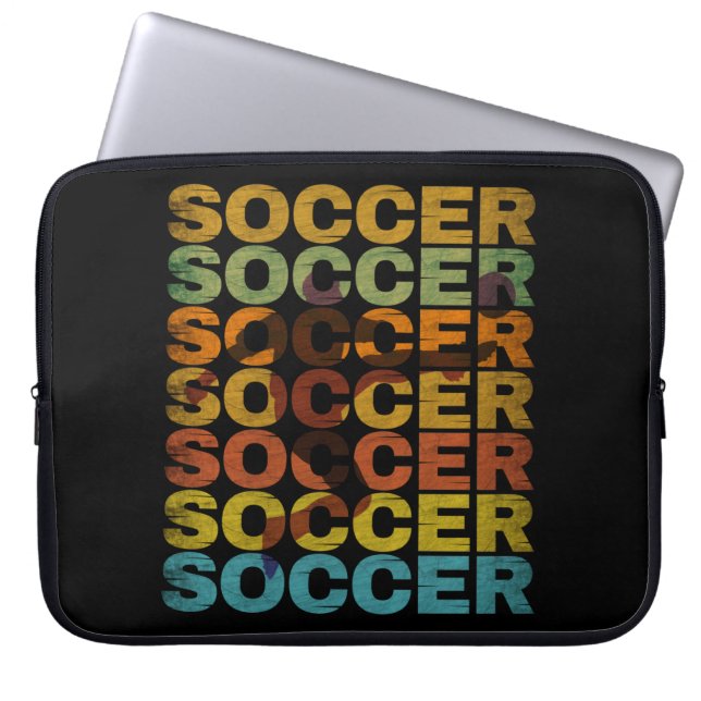 VINTAGE-FUSSBALL LAPTOPSCHUTZHÜLLE (Vorderseite)