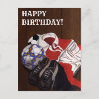 Vintage-Fußball-Malerei-Birthday-Karte