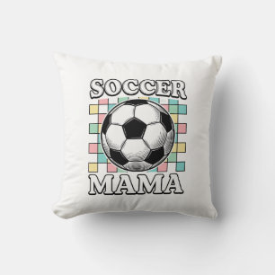 Vintage-Fußball-Mama-Gravur-Shirt-Design_1 Kissen