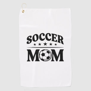 Vintage Fußball-Mama-Shirt Vektor-Design_1 Golfhandtuch