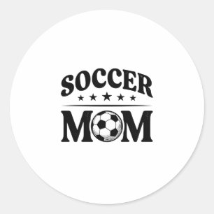 Vintage-Fußball-Mama-Shirt-Vektordesign_1 Runder Aufkleber
