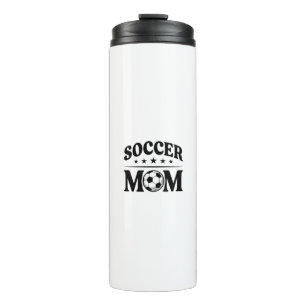 Vintage Fußball-Mama-Shirt-Vektordesign_1 Thermosbecher