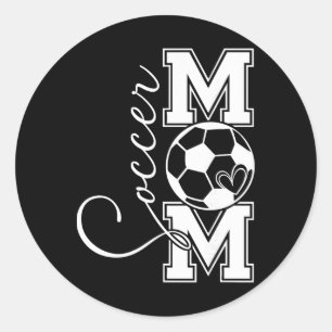 Vintage-Fußball-Mama-Stolz-Geschenk für Männer Fra Runder Aufkleber