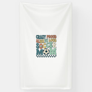 Vintage Fußball-Mama Stolz Lautes Shirt-Design_1 Banner