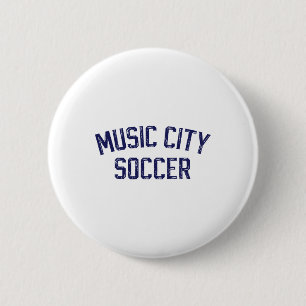 Vintage Fußball Nashville Music City Fußball Retro Button