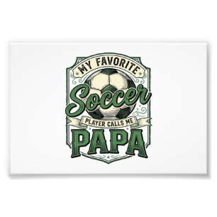 Vintage-Fußball-Papa-Shirt-Design_1 Fotodruck