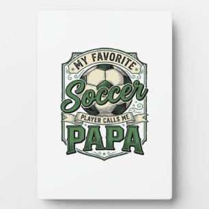 Vintage-Fußball-Papa-Shirt-Design_1 Fotoplatte