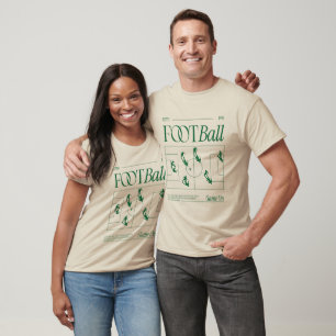 Vintage-Fußball-Spielfußball-Sport Leichtathletik T-Shirt
