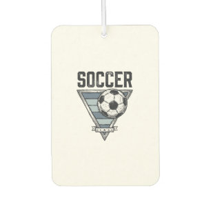 Vintage-Fußball-Triangel-Abzeichen-Shirt-Design (2 Autolufterfrischer
