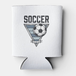 Vintage-Fußball-Triangel-Abzeichen-Shirt-Design (2 Dosenkühler