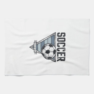 Vintage-Fußball-Triangel-Abzeichen-Shirt-Design (2 Geschirrtuch